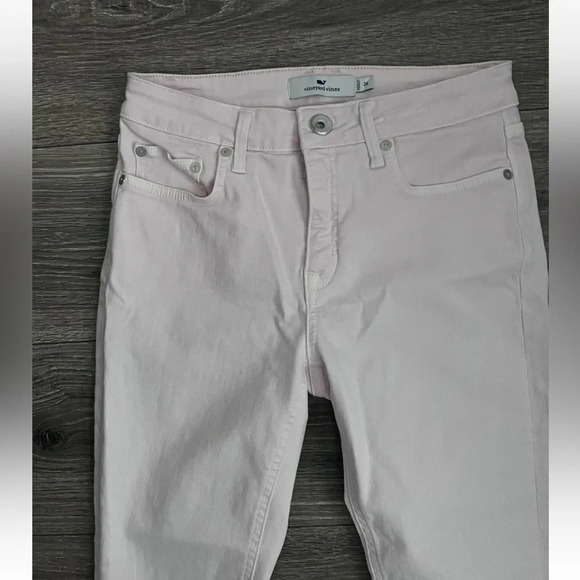 VINEYARD VINES High Rise Light Pink High Rise Skinny Jeans Size 26 - Picture 2 of 7